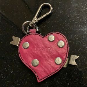 Prada Heart Keychain